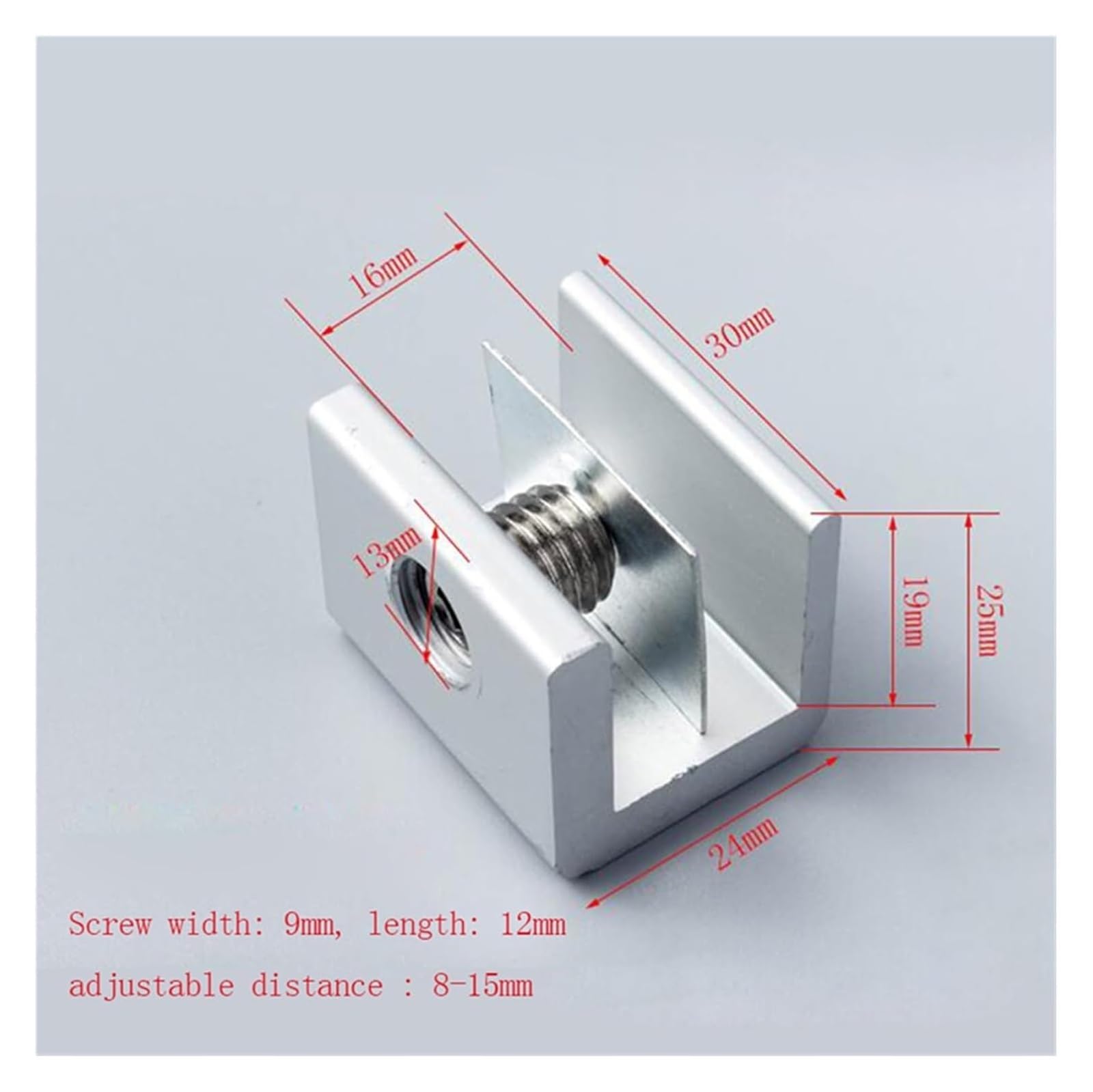 Blokada okna ze stopu aluminium z kluczami | Srebro 1/10 szt.: drzwi przesuwne, okno przesuwne, jednostka klimatyzacyjna, z kluczami(10pcs)