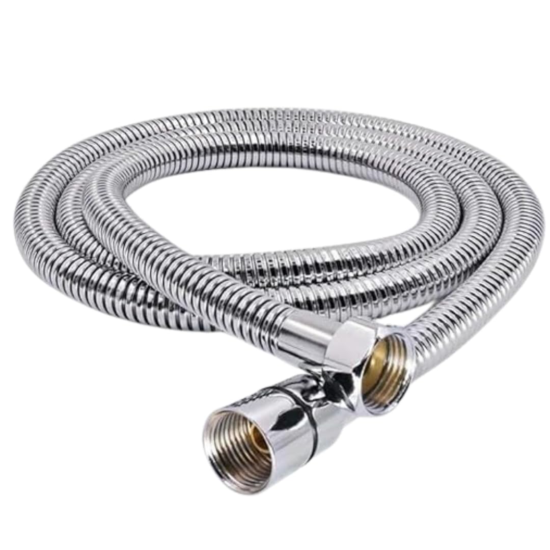 NEW WARE® Stainless Steel Chrome Plated Flexible Shower Hose tube Hand shower Hose Replacement Shower Tube, Health Faucet Tube, Flexible Tube (Multi Purpose) Hose Pipe(1.5 meter) (B0BPS57C9D) Amazon Price History, Amazon Price Tracker