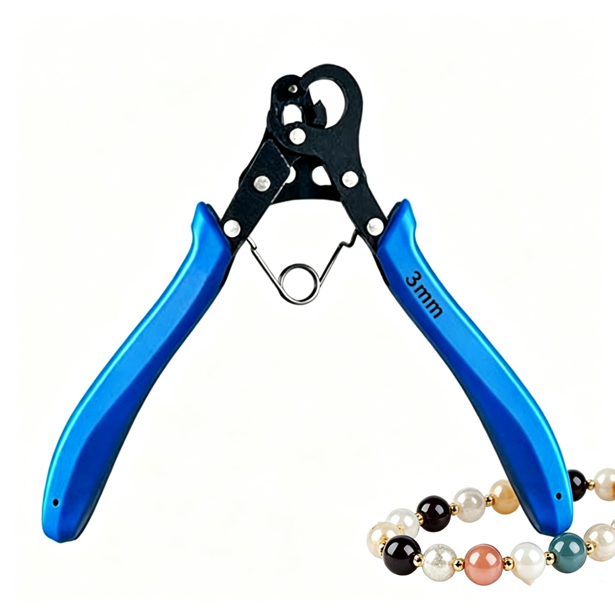 Round Nose Metal Pliers Bending Shaping Forming Craft Hand Tool for Jewelry Making DIY Art Handcraft Daily Repair Work (1.5MM)