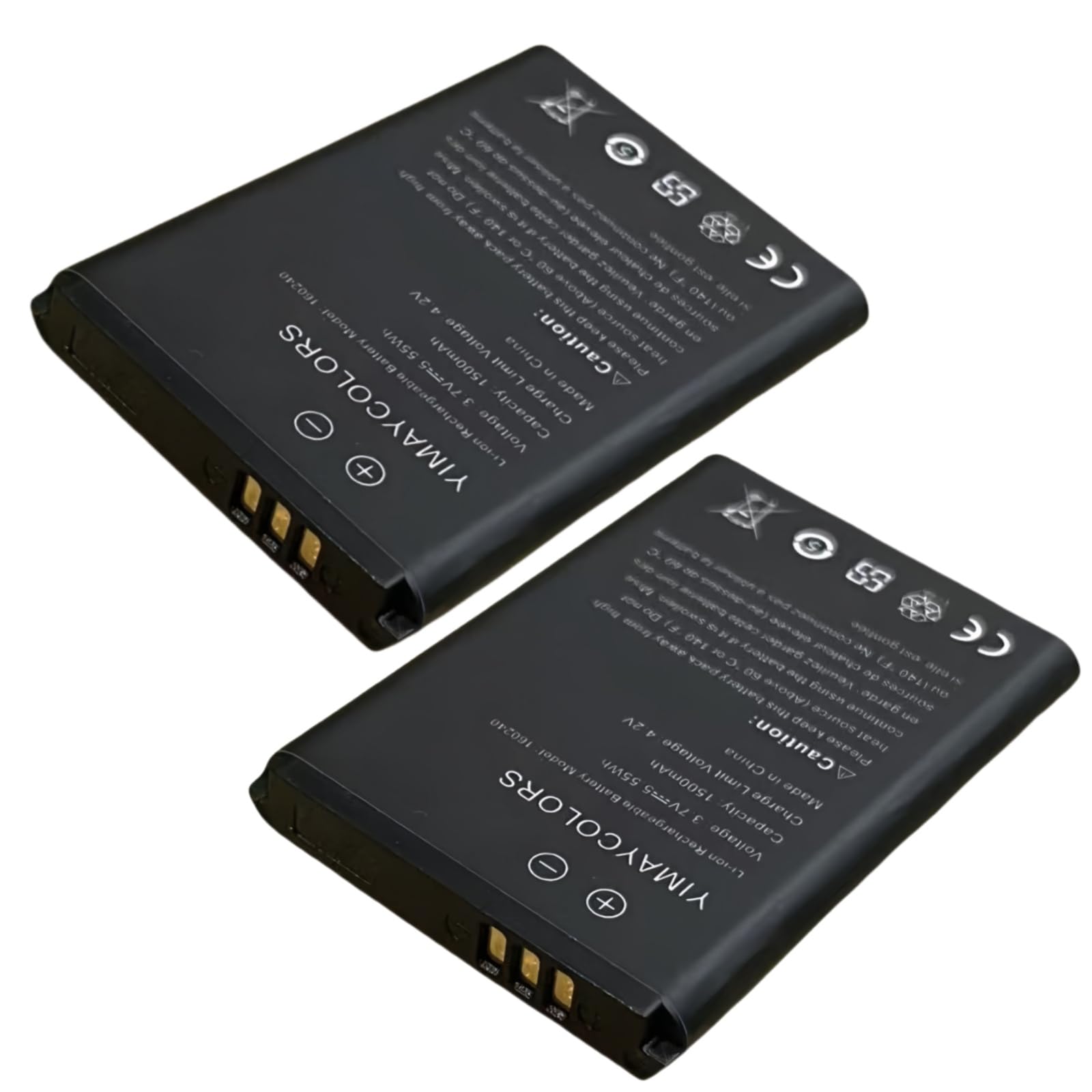 YIMAYCOLORS 2 Pack Arctis Pro 160240 Battery, for Steelseries Arctis Pro Wireless Siberia 800 840 61298RX Headsets H Wireless Gaming Headset Rechargeable Battery