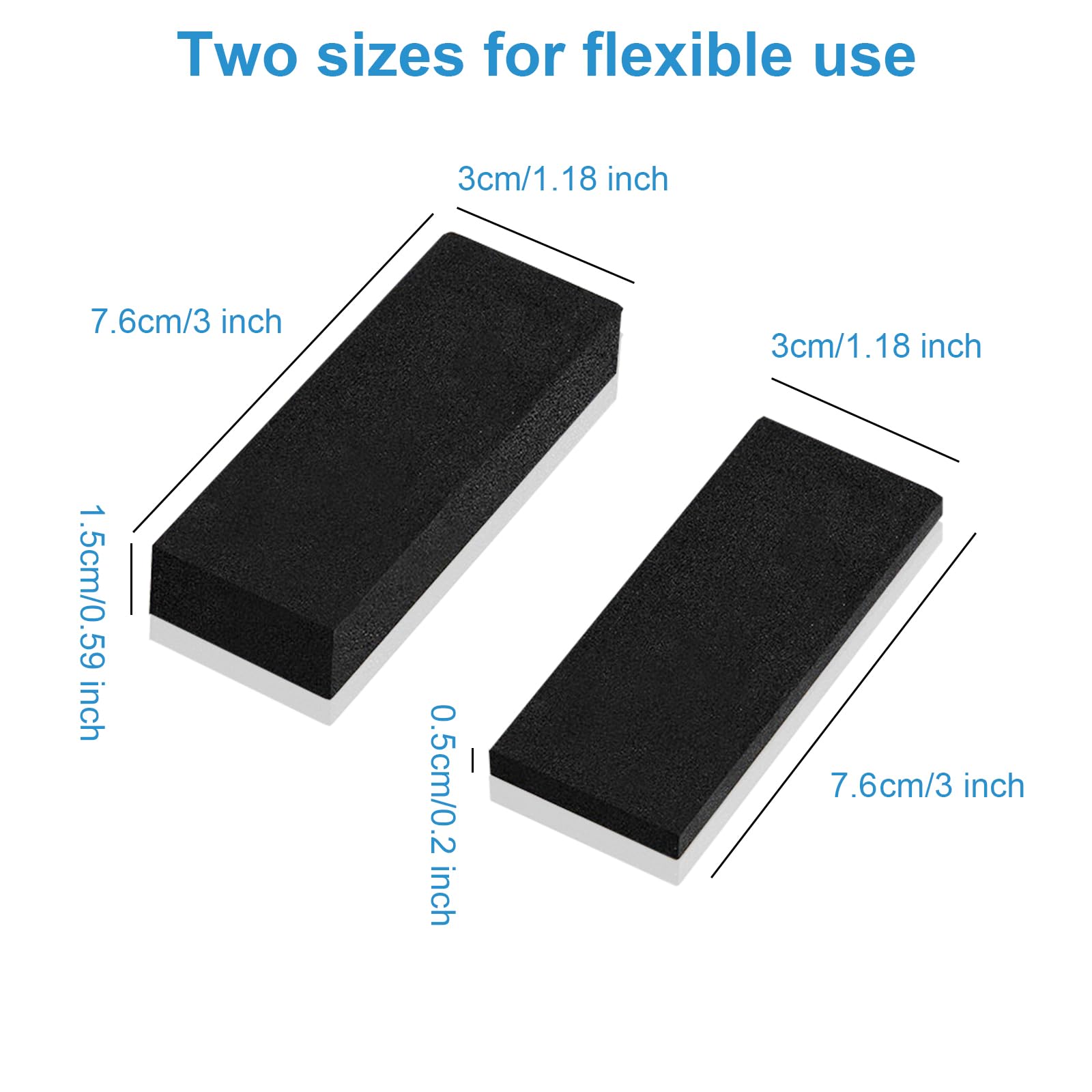 Headboard Stoppers for Wall, TRACOMPAN 20pcs EVA Foam Furniture Pads Bed Bumper Protectors with 1.5cm & 0.5cm Thickness - Image 2