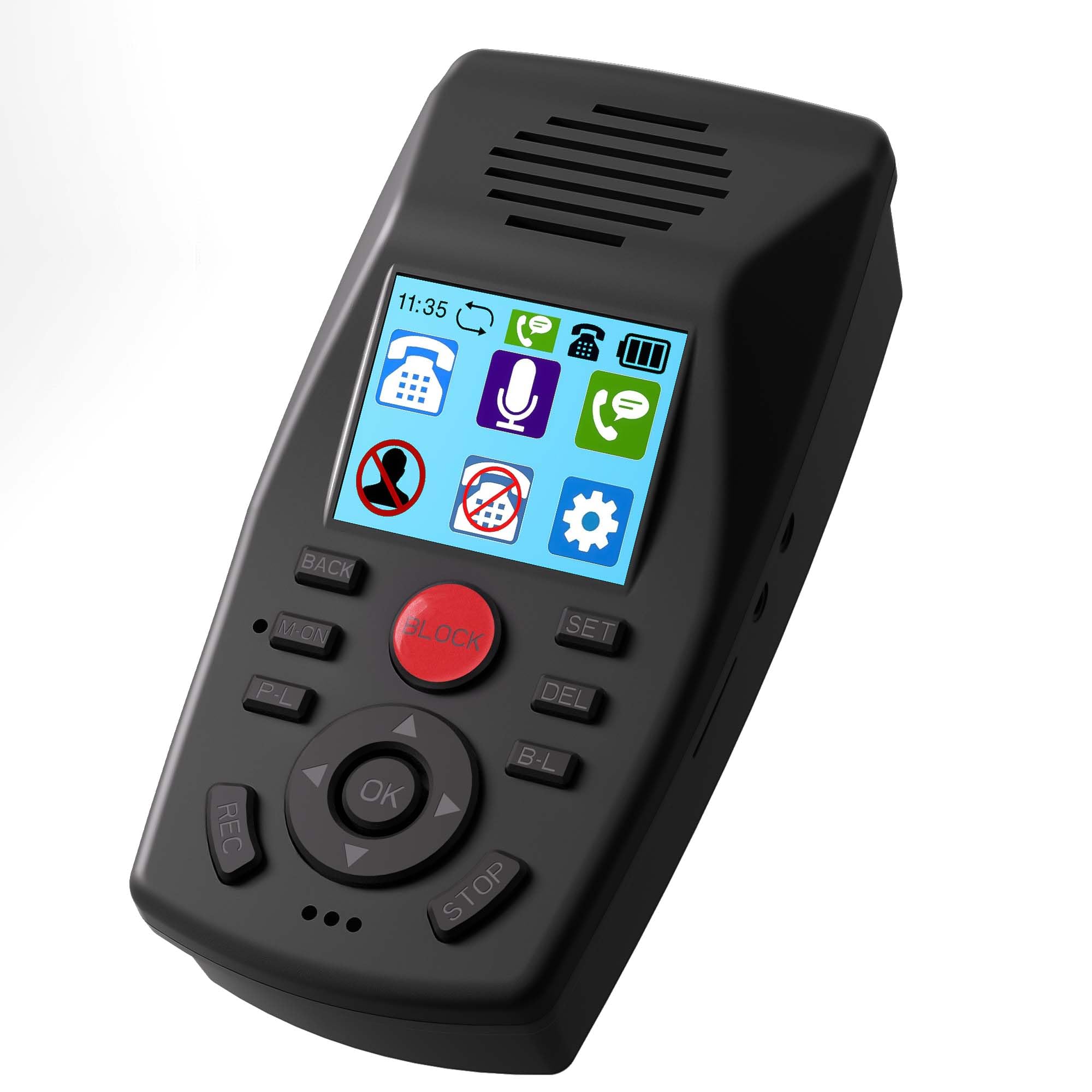 Cell Phone Recorder, Extra Multifunctional Telephone Recorder with Caller ID Block, Voice Message, Do Not Disturb, and Microphone Recording