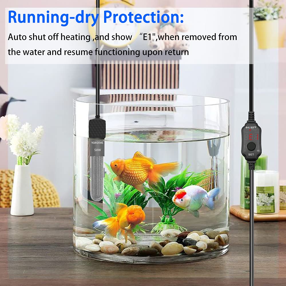 Calentador USB Para Acuarios Pequeños – De 5W, Mantiene 26°C Automáticamente, Ideal Para Peceras De Hasta 20 Litros | Diseño Impermeable IP68