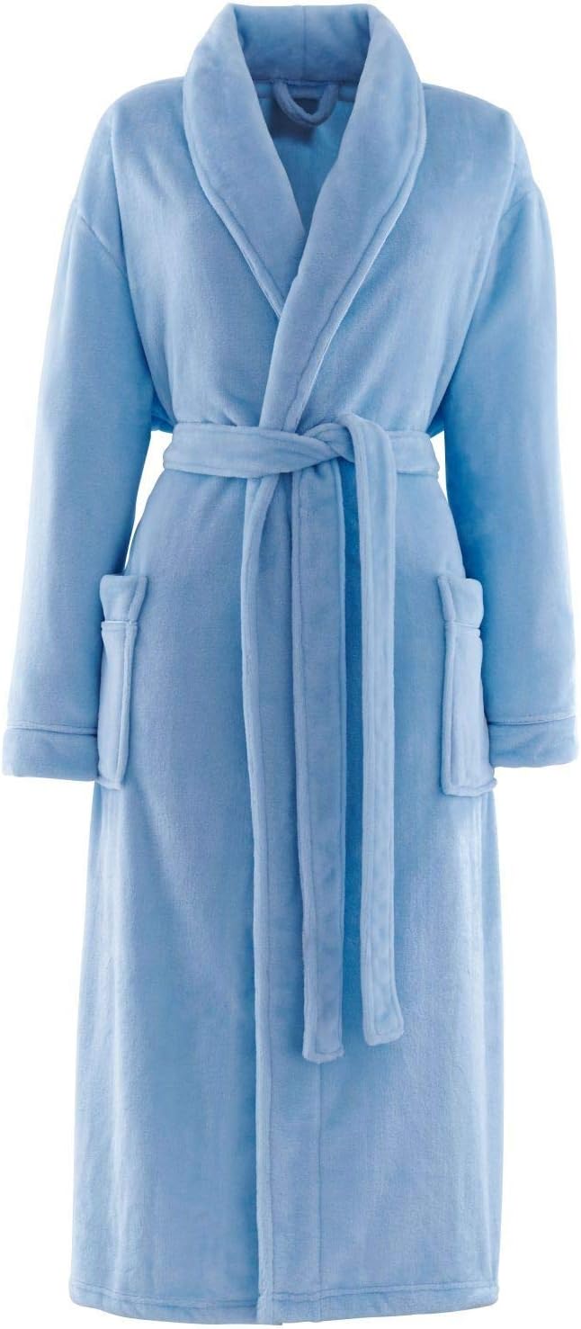 Catherine BR-39833-W-ROBE Lansfield So Soft Bath Robe Duck egg(light blue)