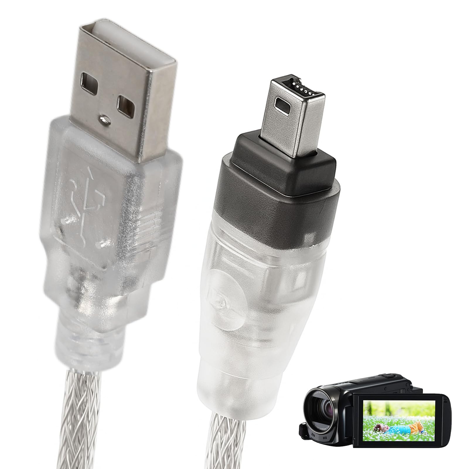 FireWire na USB C 1394 4-pinowy kabel przejściowy męski