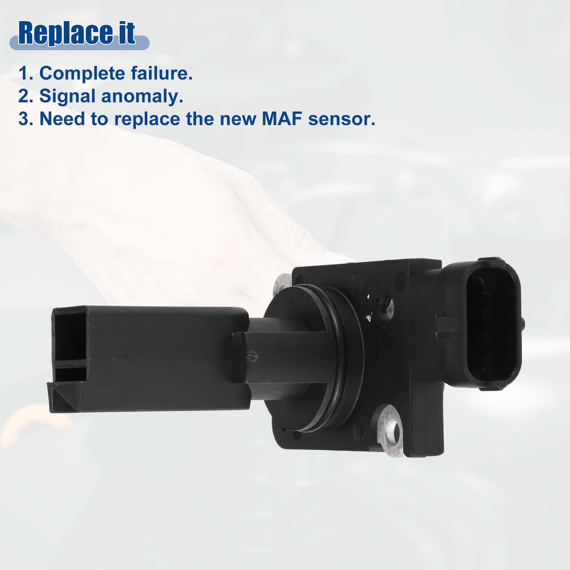 Mass Air Flow Sensor MAF - Compatible For SAAB 9-3 1.8T/2.0T 2002-2015, Vauxhall Vectra 2.0T 2000-2008, Replaces AFH60M18