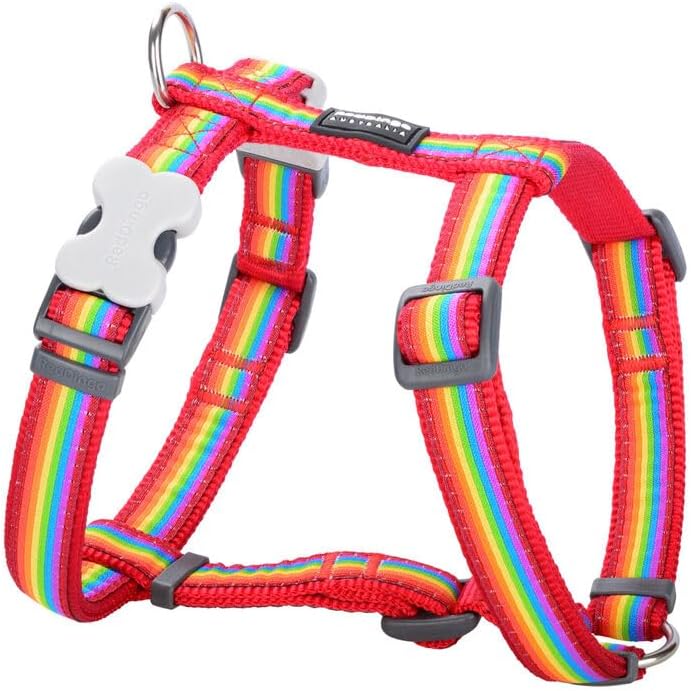 Red Dingo Harness for Dog Style Rainbow 36-54 cm 30-48 cm