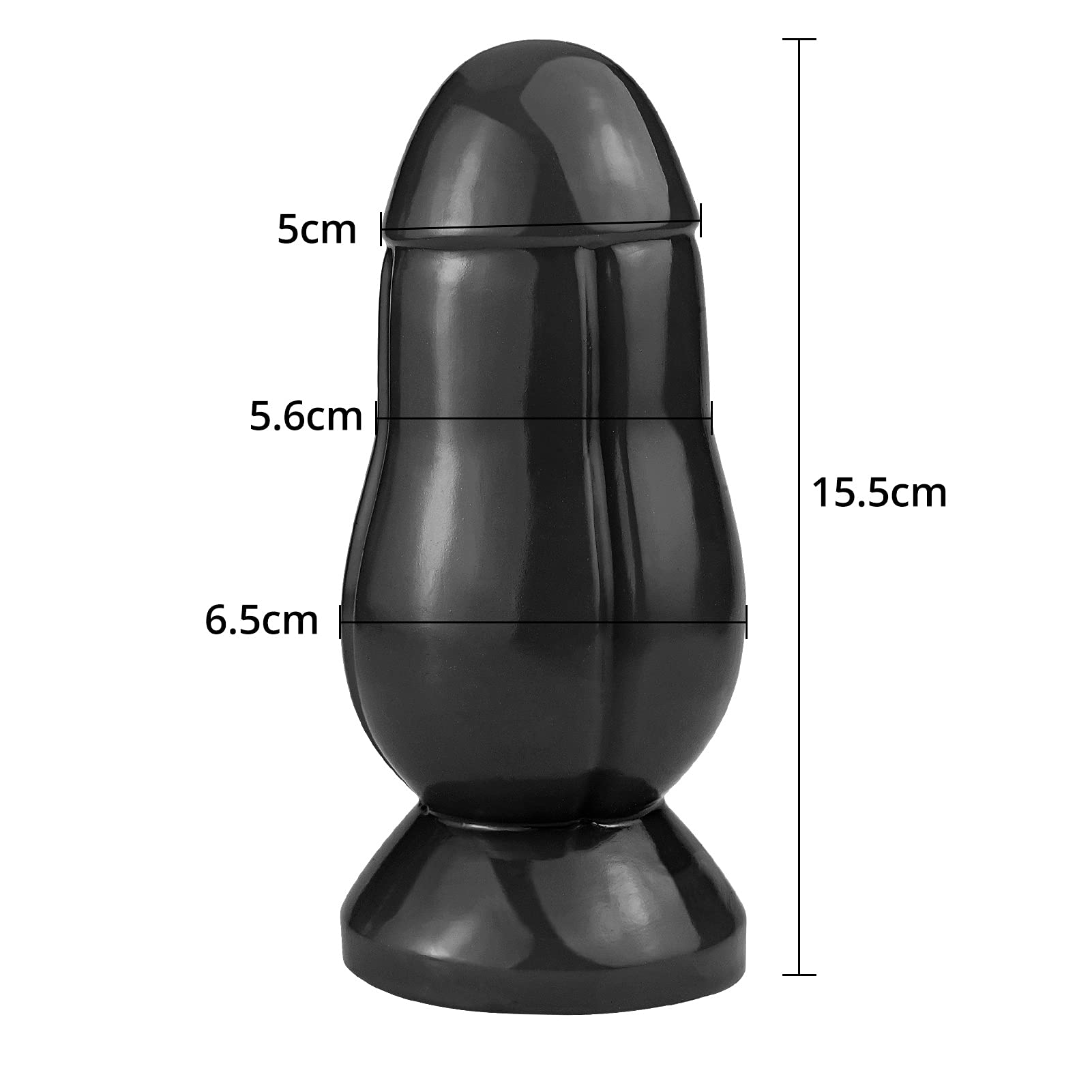 Roluck Anal Dildo Butt Plug Masturbazione Anale Stimolazione Della Prostata Plug Anale per Donne Uomini Giocattolo del Sesso Anale (Nero)