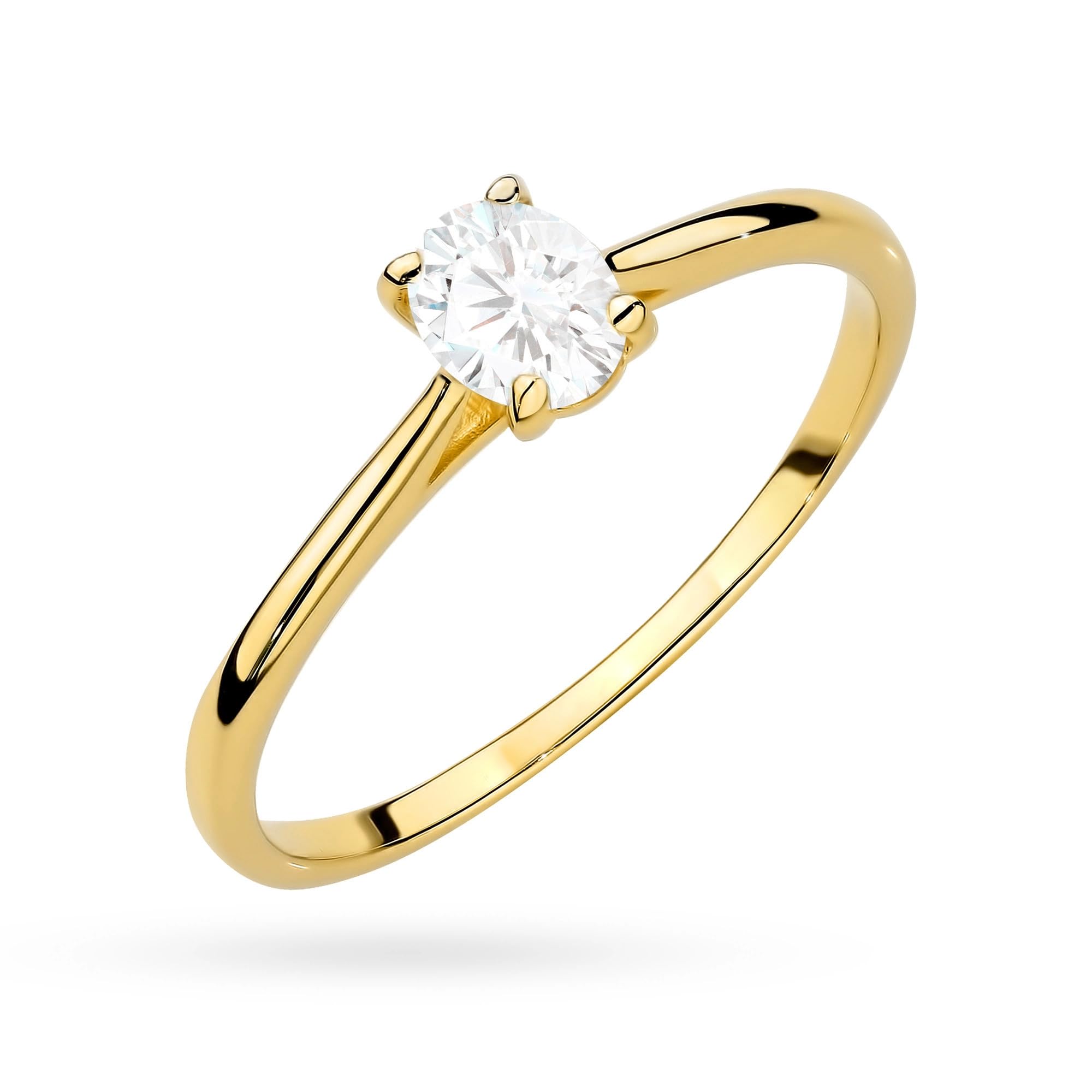 MARKO Verlobungsring Damen 585 Gold 0,3 Karat Diamant Oval Lab Grown