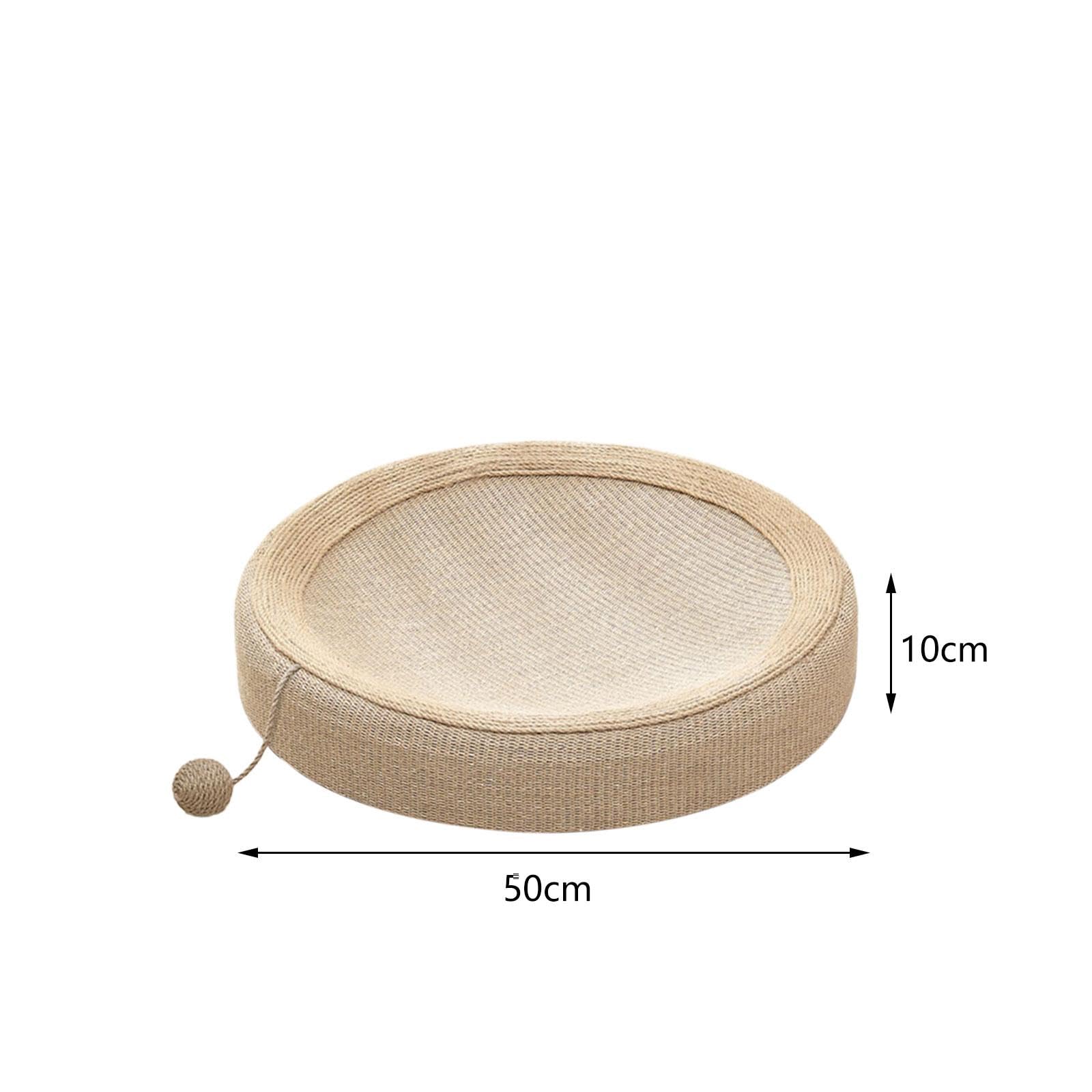Griffoir pour Chat, Résistant à l'usure, Portable, Antidérapant, pour Chatons, à Poser sur Le Canapé, Accessoire pour Animaux, Canapé, Nid, Boule Ronde et sisal