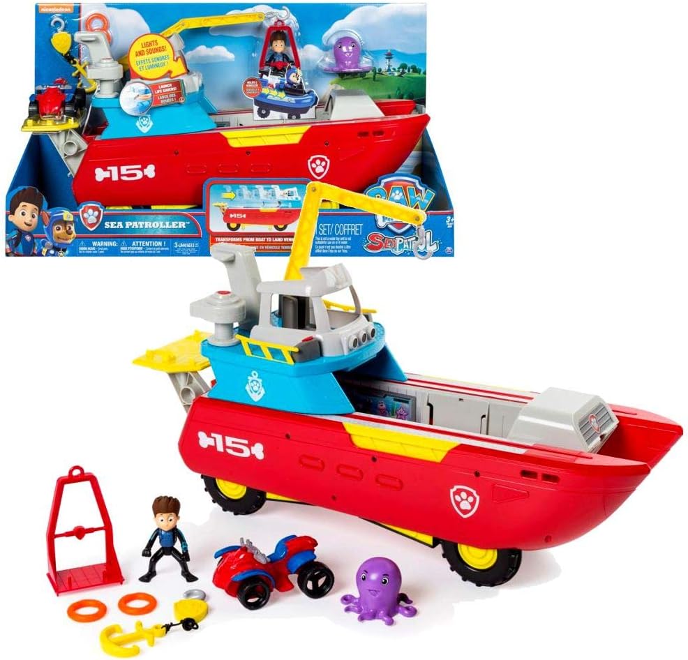 Sea Patroller Transforming Vehicle Set with Light and Sound