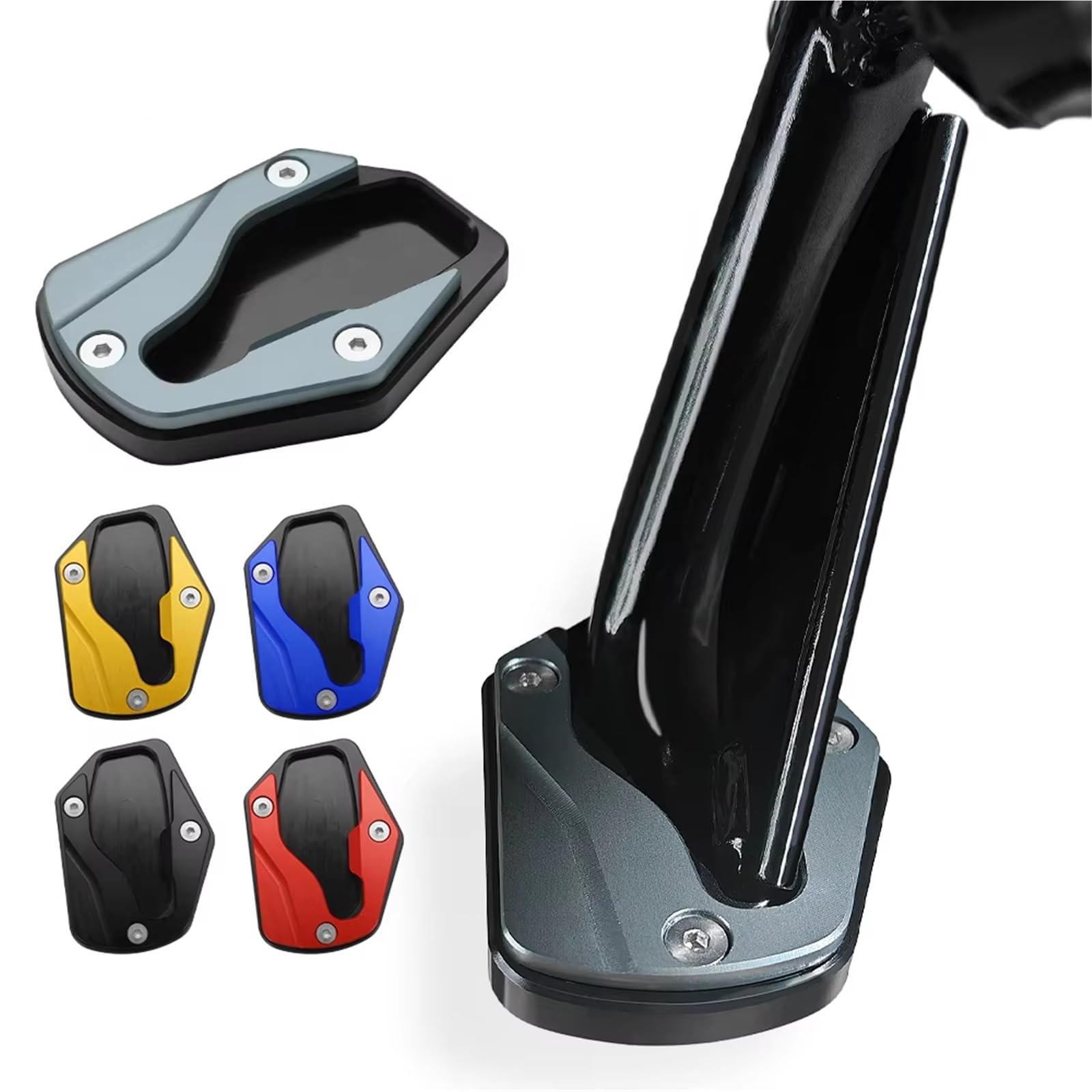 Piastra Cavalletto Moto Compatibile Con Forza350 Per NSS350 Piastra Di Estensione Del Cavalletto Laterale Moto(Red)