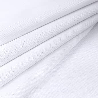 Lot De 4 Toiles Aïda Point De Croix 14ct - 36x36 Cm Tissus Broderie Blanc