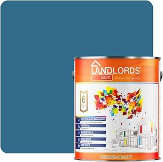 Landlords Weather Shield Sky Blue Smooth Masonry Paint | 5L in 30+ Colours | Storm Proof, Scrub Resistance & Waterproof | Weatherproof Technology Designed with Acrylic Resin for Ultimate Protection