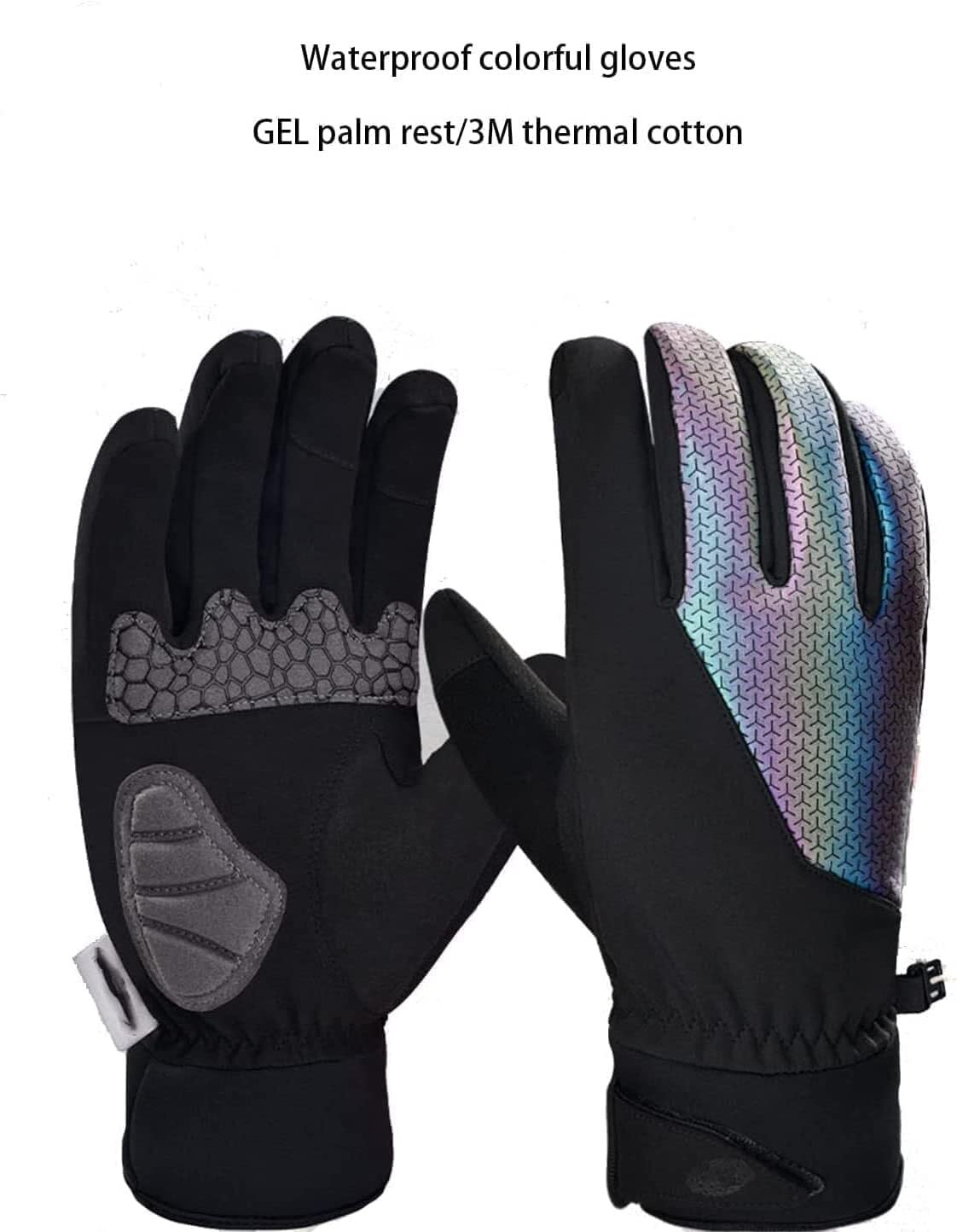 Guantes Térmicos Exterior Guantes Cálidos De Invierno For Conducir, Ciclismo, Escalada, Pantalla Táctil, Con Dedos Completos Invierno