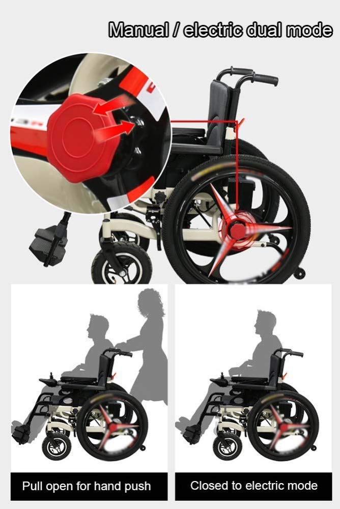 Amazon.co.jp: 電動車椅子折りたたみ式電動車椅子軽量高齢者障害者用四