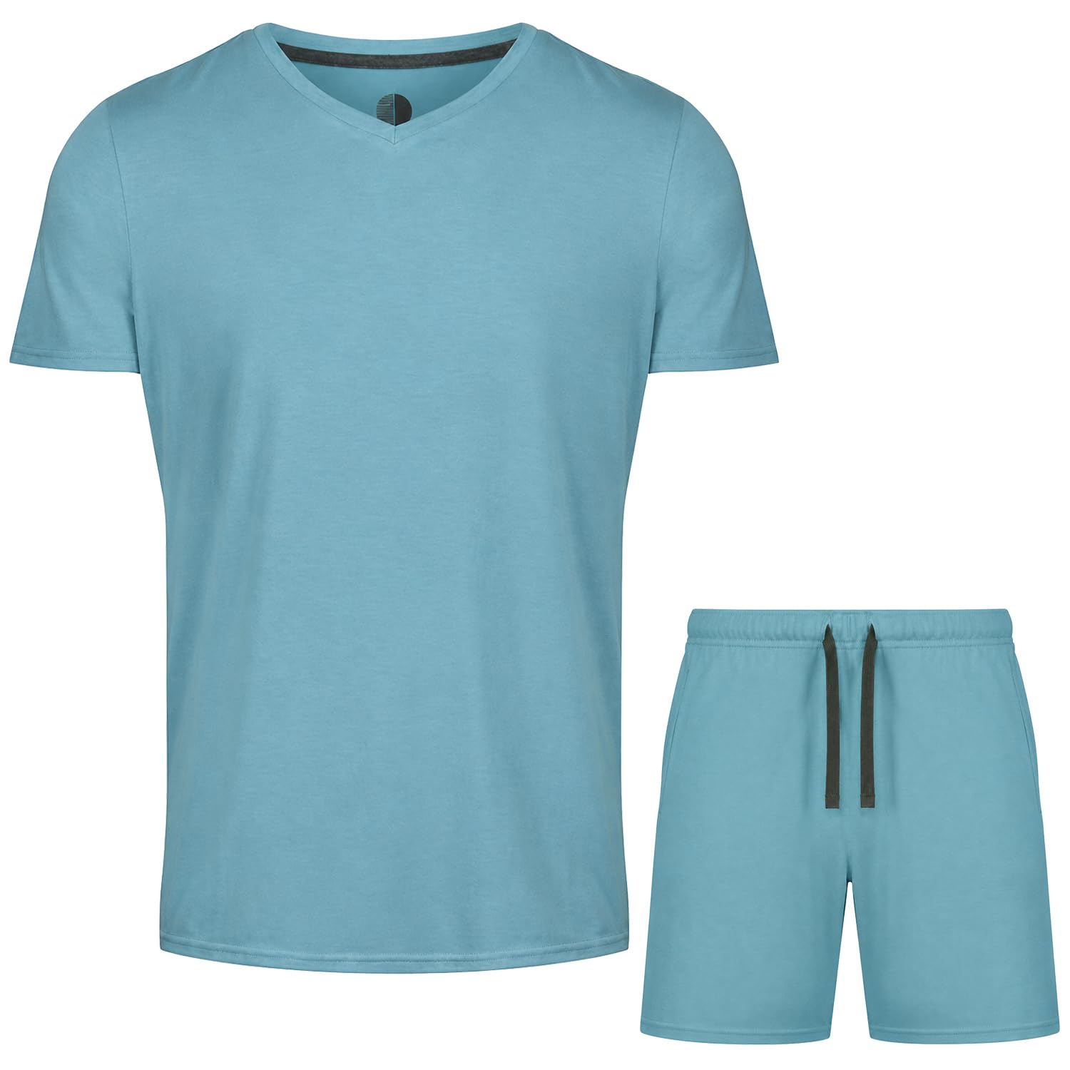 Light & Shade Conjunto de Pijama para Hombre con Camiseta y Pantalones Corto