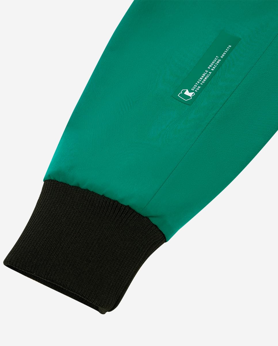 Kimoa - Cortavientos ASTON MARTIN F1 Fernando Alonso - Chaqueta Cortavientos Hombre, Cortaviento Impermeable - Tejido Reciclado - Ligero