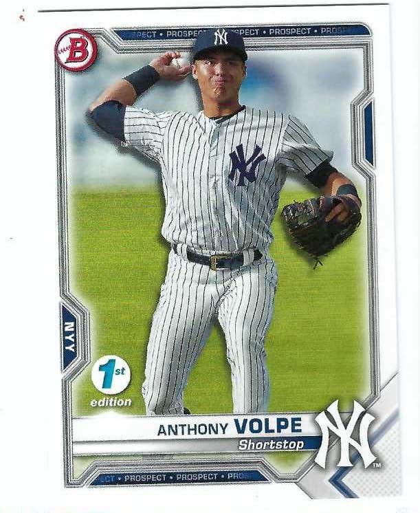 ANTHONY VOLPE 2021 Bowman Prospects 1st Edition #BFE85 Rookie Card RC New York Yankees Baseball