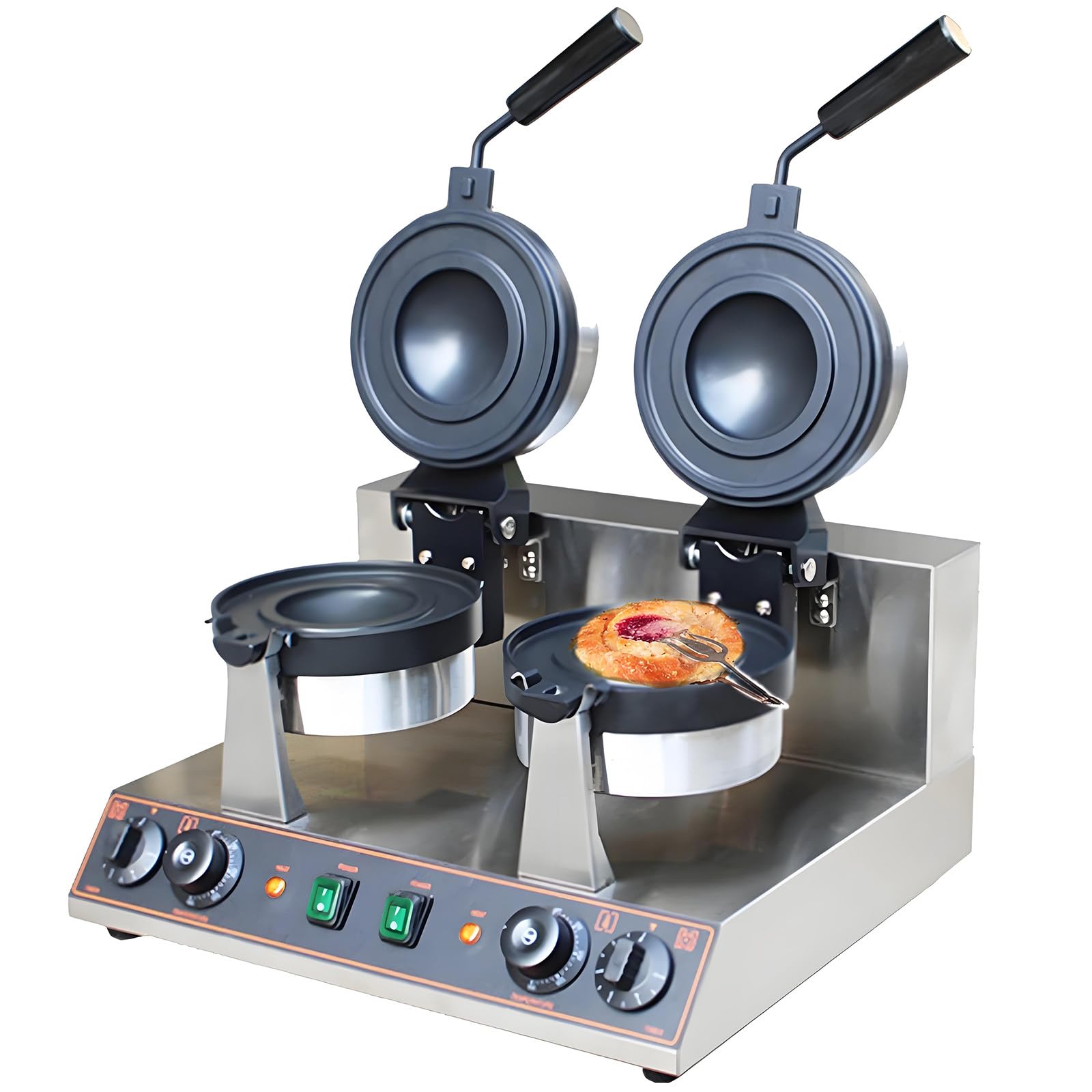 YXZYFPP Electric Non-Stick Hamburger Press - Versatile Burger & Donut Maker - Commercial Sandwich Grill & Baking Machine for Perfects Patties