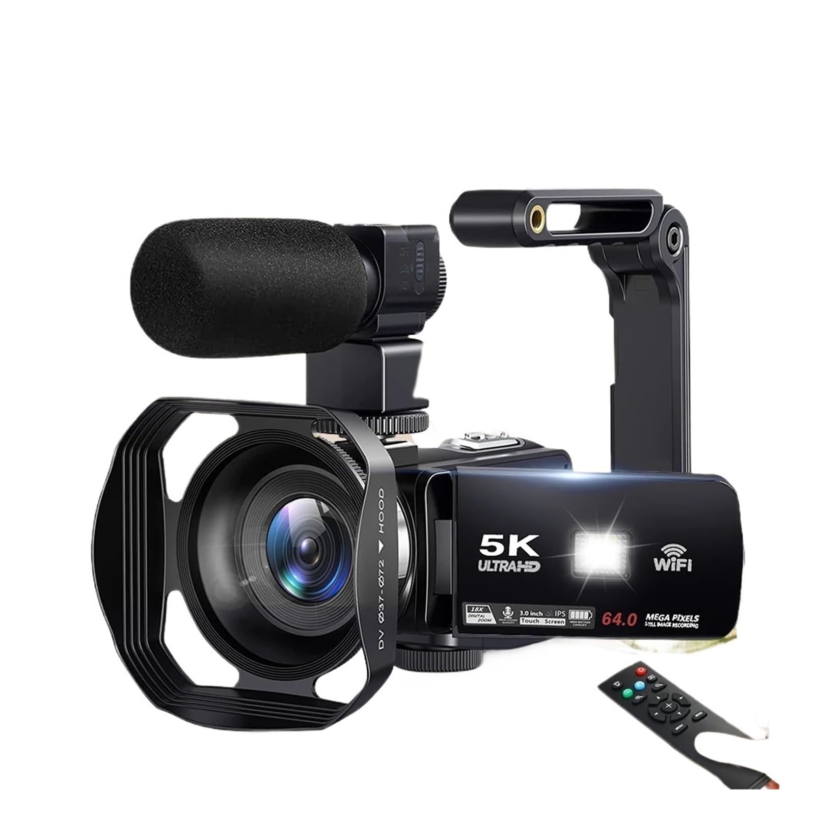 ビデオカメラ　高画質　5k Amazon | 5K ウルトラHD デジタルカメラ 60FPS 18倍ズーム 3インチ LCD
