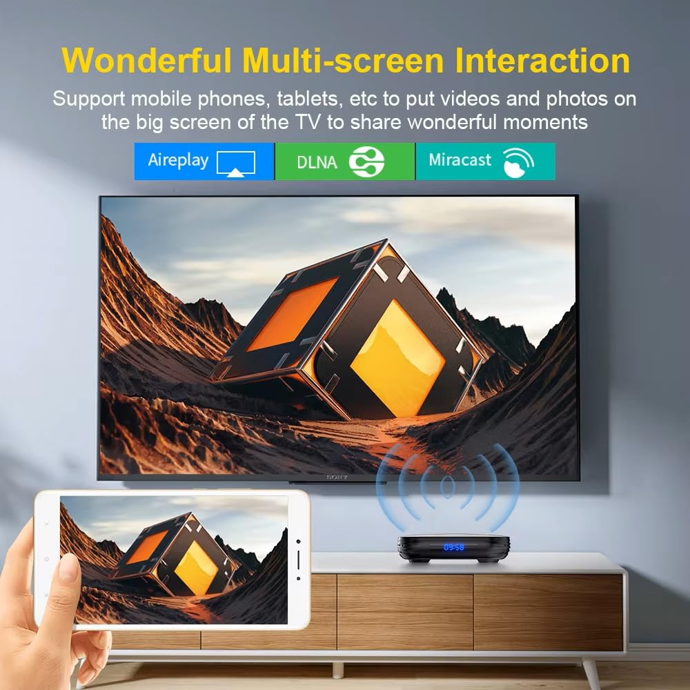 Dual WiFi 12 ATV Android TV Box z aplikacjami telewizyjnymi, wideo 8K, BT5.0+, RK3528, odtwarzacz multimedialny 3D 4K, dekoder (MX 128g)