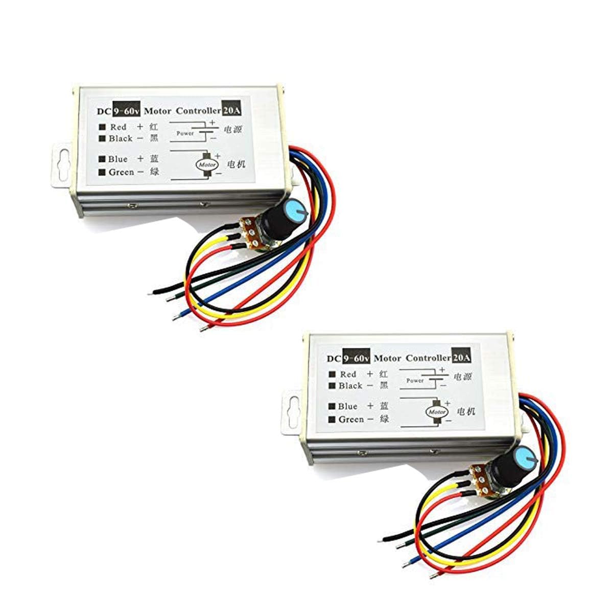 9-60V DC Motor Speed Controller | Adjustable Speed Controller with Reversible PWM Switch for E-Bike - (Pack of 1) (B091J2YDRB) Amazon Price History, Amazon Price Tracker