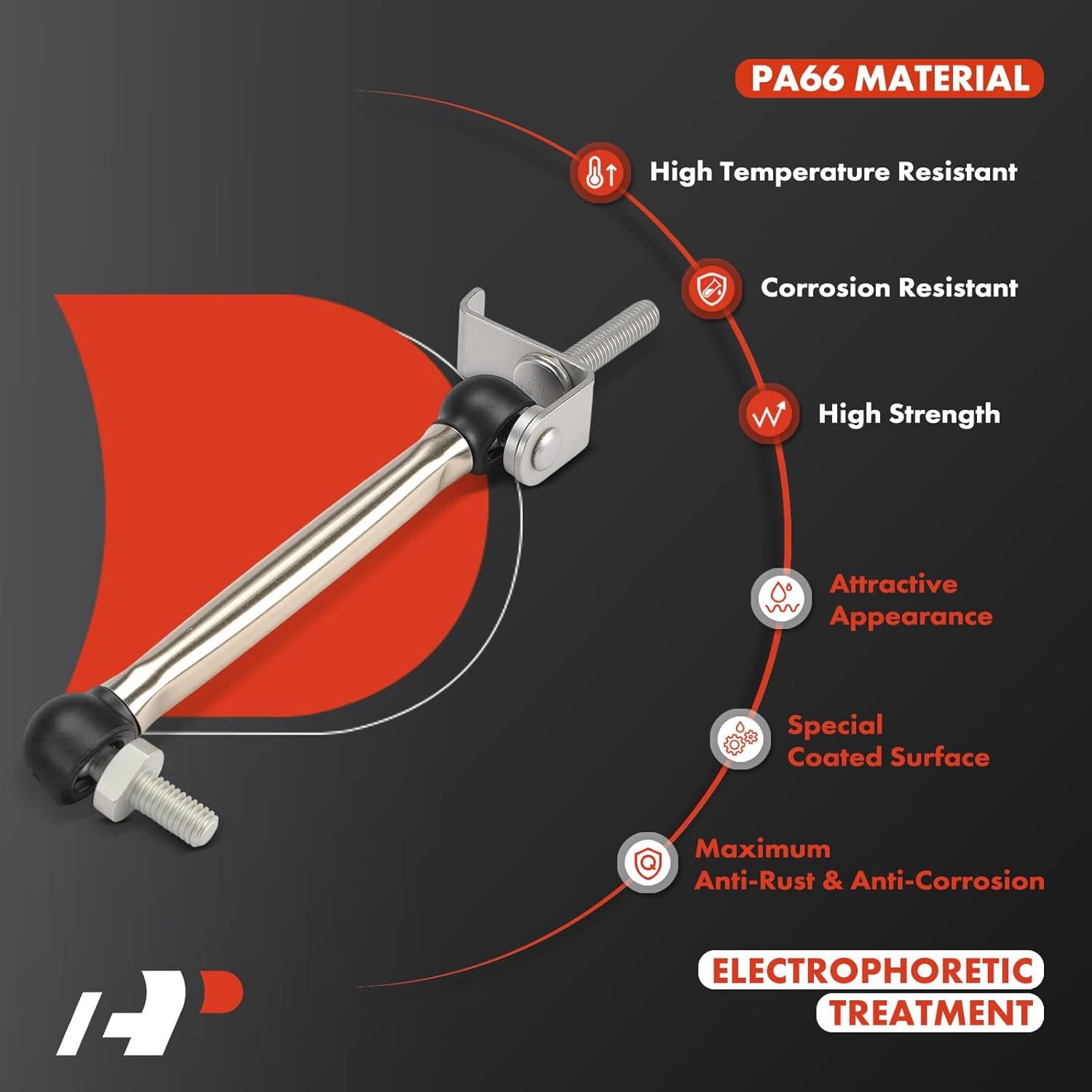 A-Premium Ride Height Level Sensor Compatible with Mercedes-Benz S63 AMG 2008-2013, S600 S550 2007-2013, S350, S65 AMG, S400, CL550, CL600, CL63/CL65 AMG, Front Driver and Passenger Side, 2-PC Set