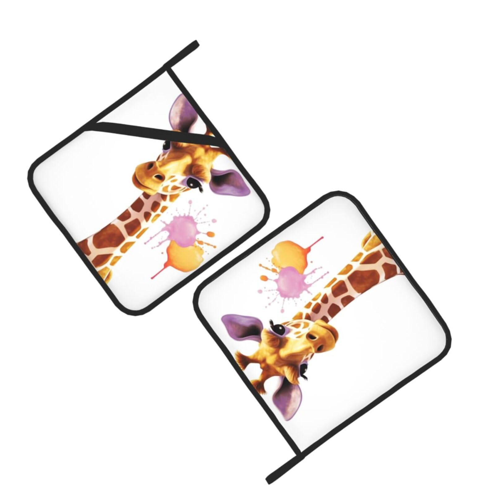 Giraffe Drive Poster – Charmante Woestijnposter met Giraffen