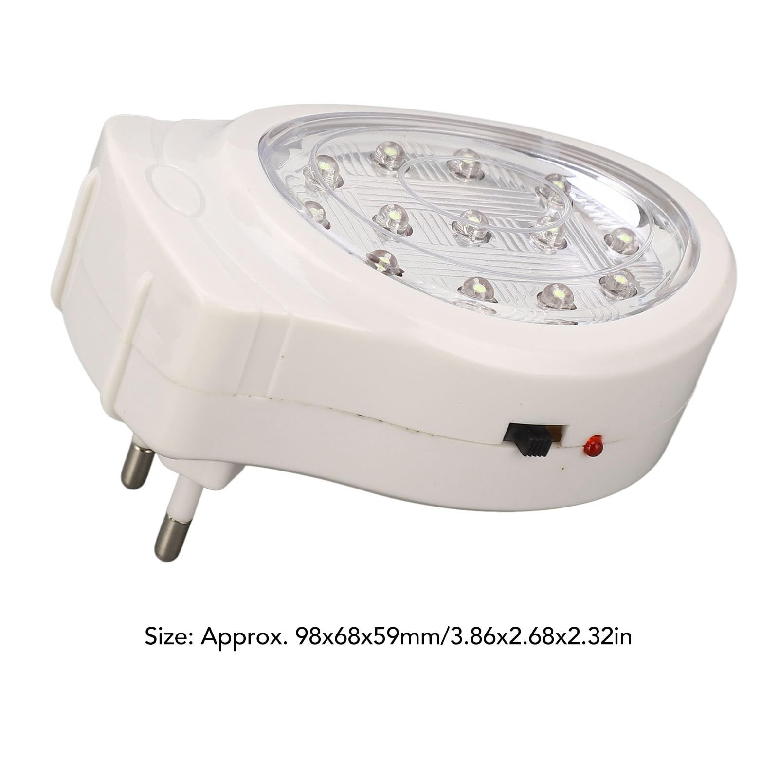 Podłącz Oświetlenie Awaryjne 2 Gang AC110-240V 2W LED Home Emergency Light (Wtyczka UE)