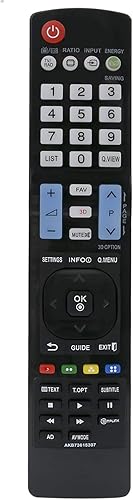 Miniatura 1 de AKB73615307 - Control remoto de repuesto para LG LCD LED TV 32LM3400-ZA 32LM340S-ZA 32LM340T-ZA 32LM580S-ZA 32LM580T-ZA 32LM585S-ZD 32LM585T-ZD