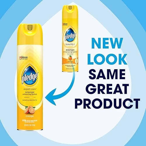 Miniatura 6 de Pledge Pledge - Toallitas para pulir muebles multisuperficie, limón (24 toallitas en total) y Beautify It Orange Enhancing Polish Spray (1 aerosol