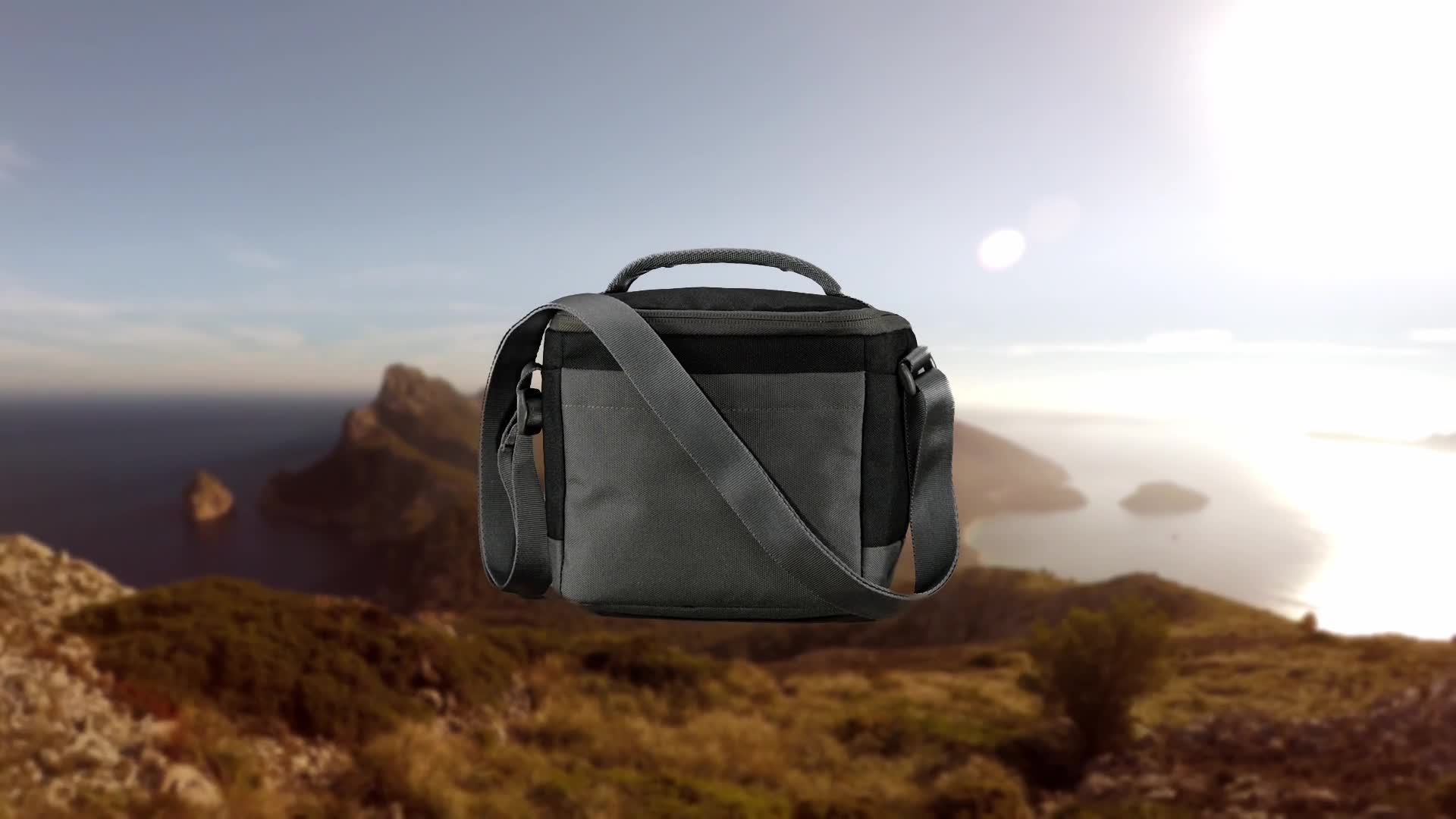 Borsa A Tracolla National Geographic NG W2141 Walkabout Midi Grigia Per Fotocamera E Accessori