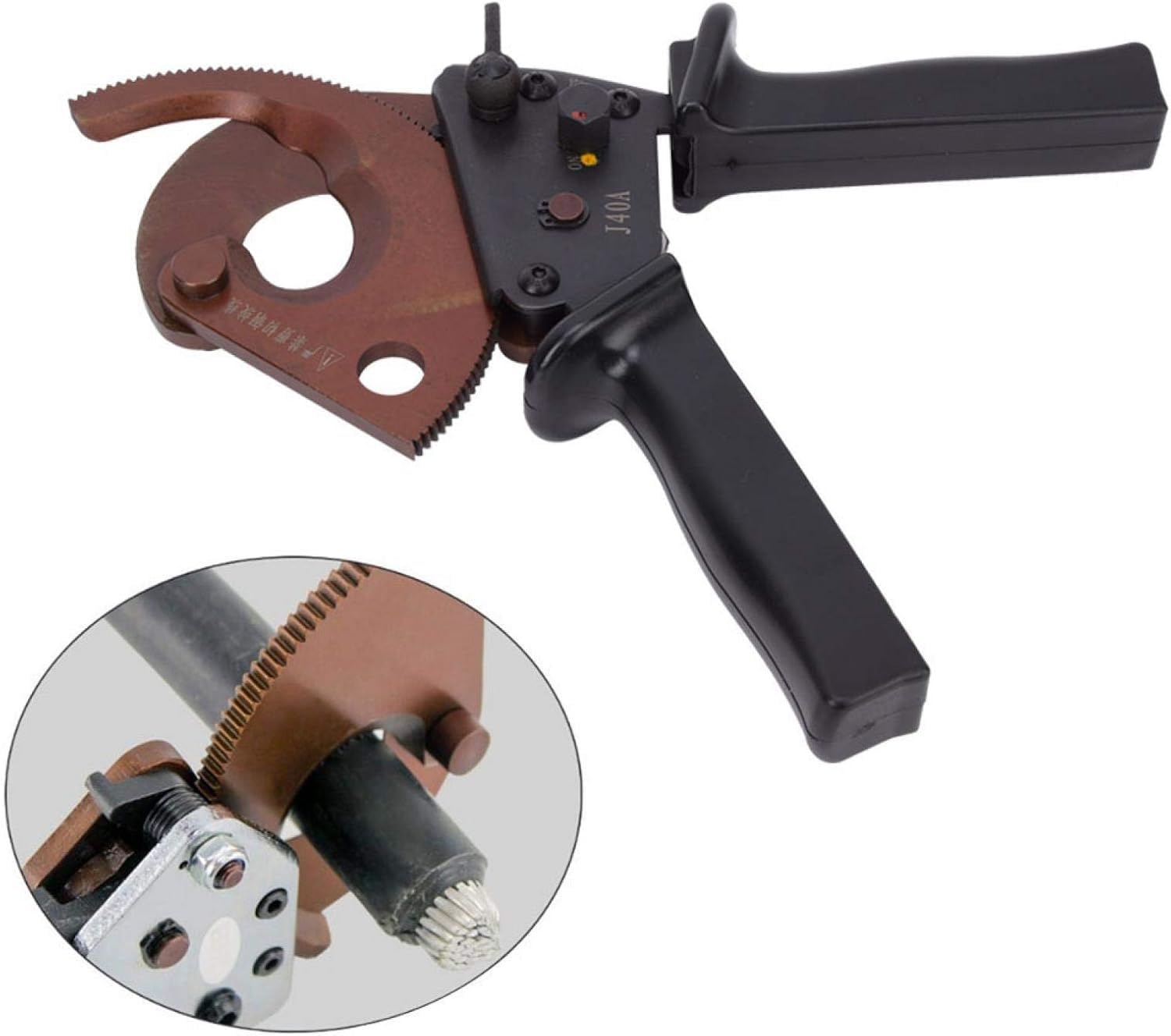 Kabelschneider, Ratsche, Industriequalität, Kabelschere, Drahtschneider, J40A, 300 mm², Hardware, handbetriebenes Schneidwerkzeug, Klemmkabelschneidegetriebe, Manganstahl