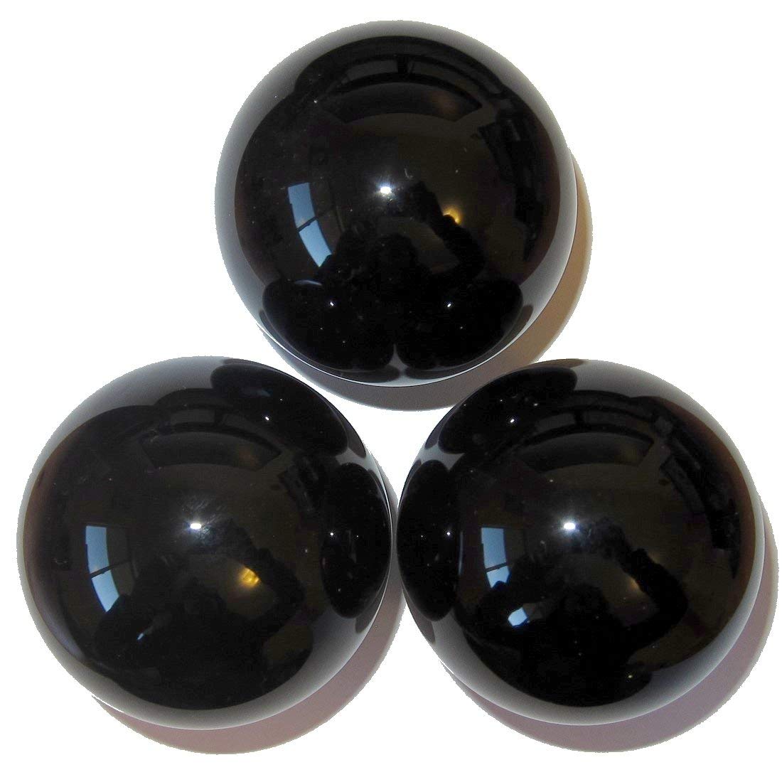 Sfera da Giardino a Specchio 30 cm Acciaio Inox Nero Lucidato Riflettente