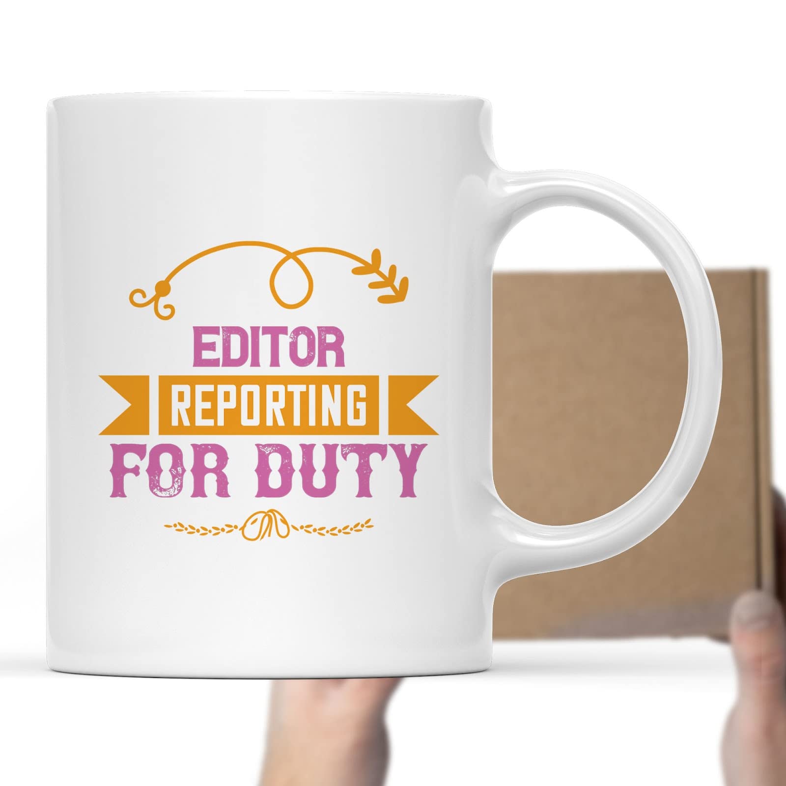 Coffee Mug Editor Reporting For Duty Funny Gifts For Men Women Coworker Family Lover Special Gifts For Birthday Christmas Funny Cup Gifts Presents Gifts 341917