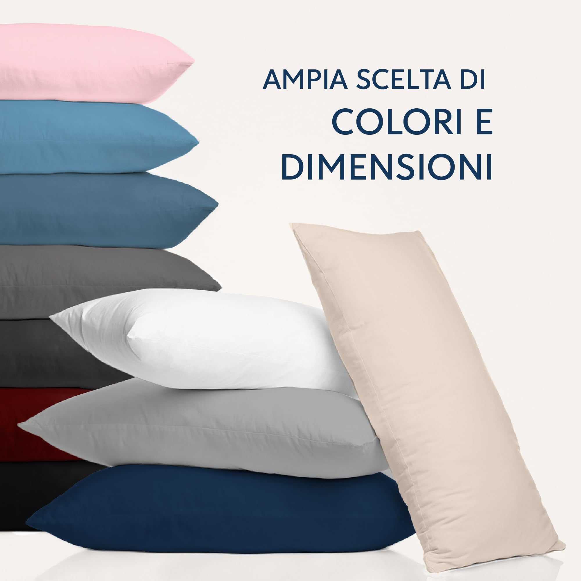 Federe Cuscini 80x80 (Set 2) Dreamzie in Microfibra OEKO-TEX Certificazione - Copri Cuscino Dolce Grigio Scuro