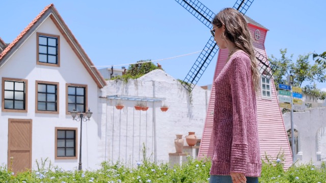 Pull Femme Col V Manches Longues Décontracté - Sweatshirt Oversize Léger PLOKNRD