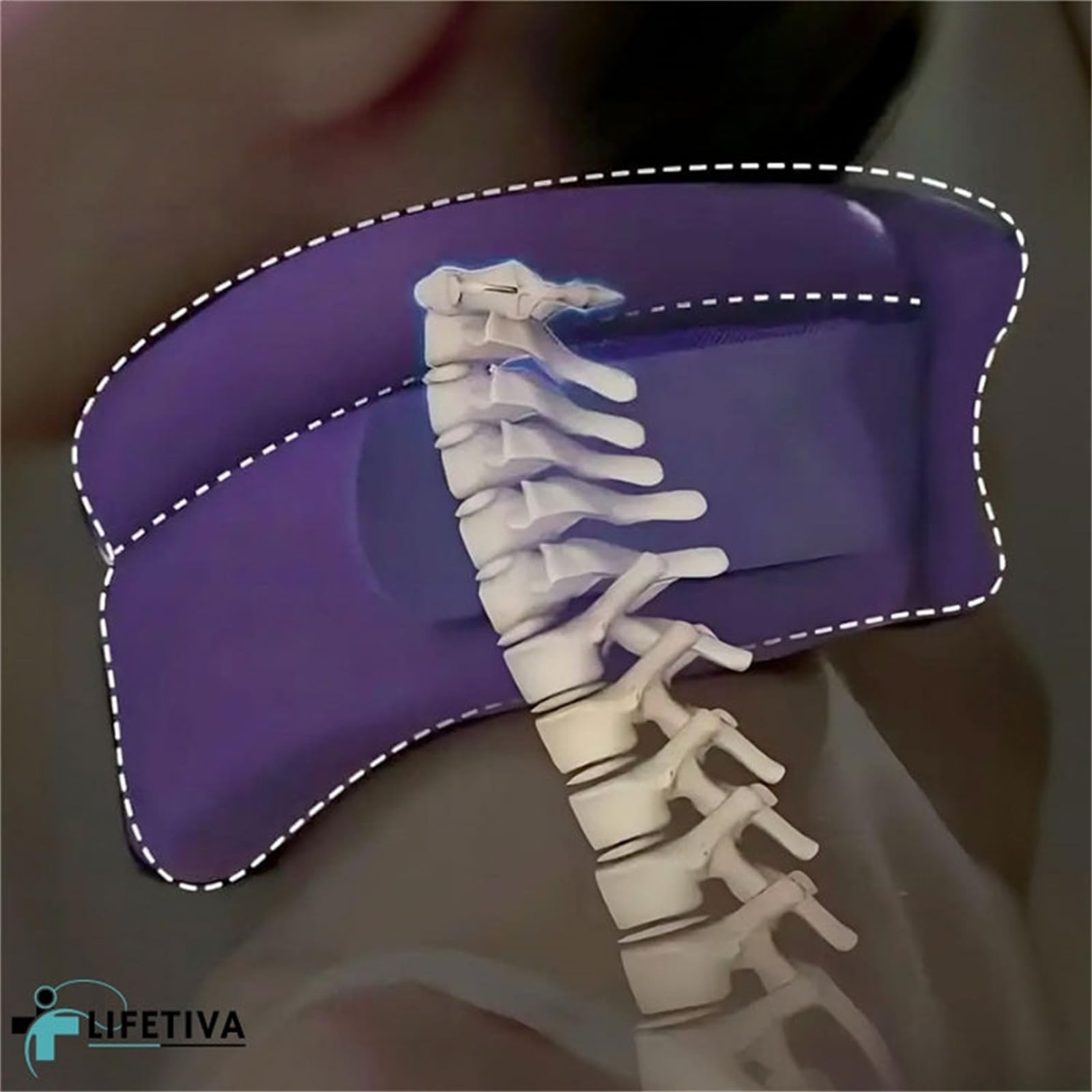 MEIION Somnora Soutien Cervical Anti-Ronflement lifetiva minerve cervicale femme homme tour de cou voyage