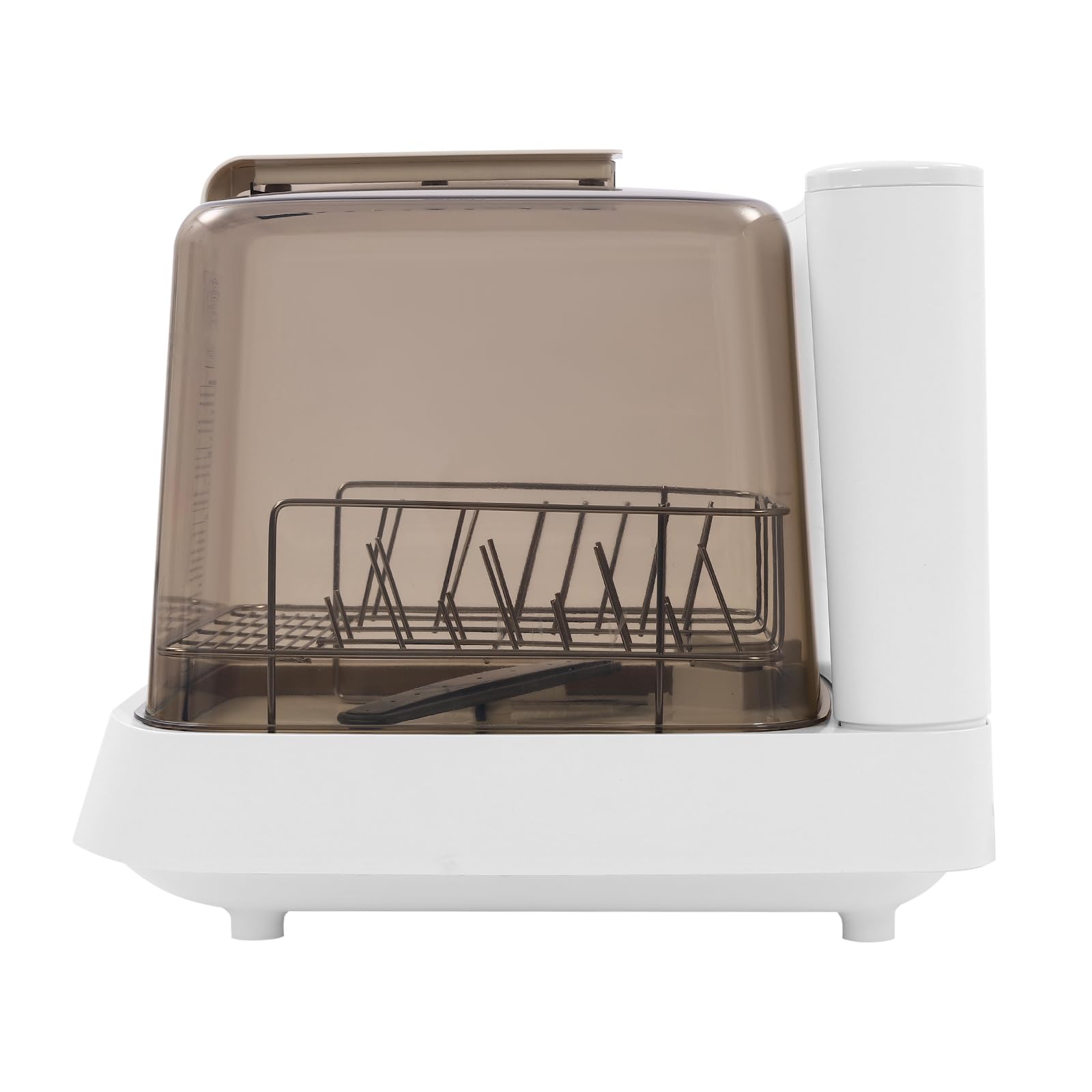Lavastoviglie Portatile Lavastoviglie Automatico con Serbatoio Mini Lavastoviglie per Appartamenti Dormitori e Camper Bianco Marrone