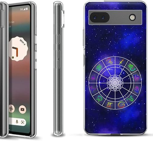 Slim-Fit TPU Phone Case Compatible with Google Pixel 6a - Zodiac/Horoscope