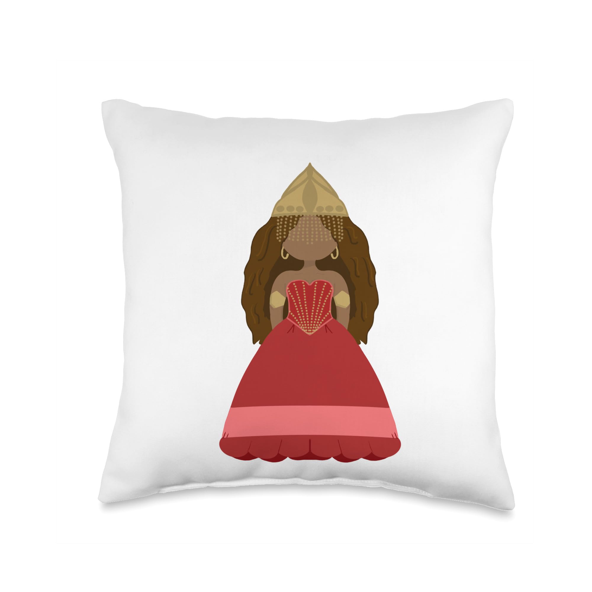 WoodStoreOrixa Iansa/OYA-Orisha Yansa-Goddess Throw Pillow, 16x16, Multicolor