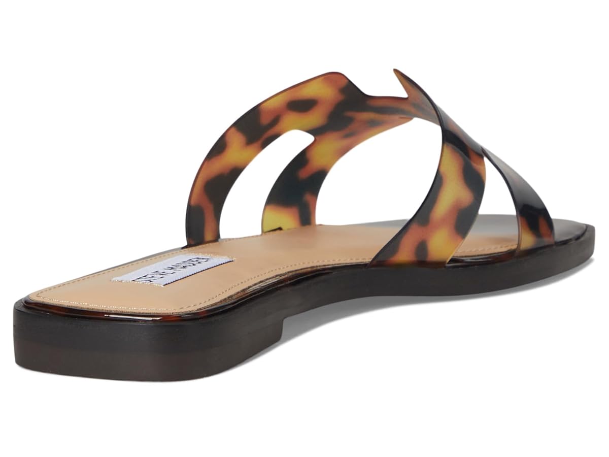 STEVE MADDEN HADYN サンダル HADYN Black Leather Sandal | Women's Designer Sandals