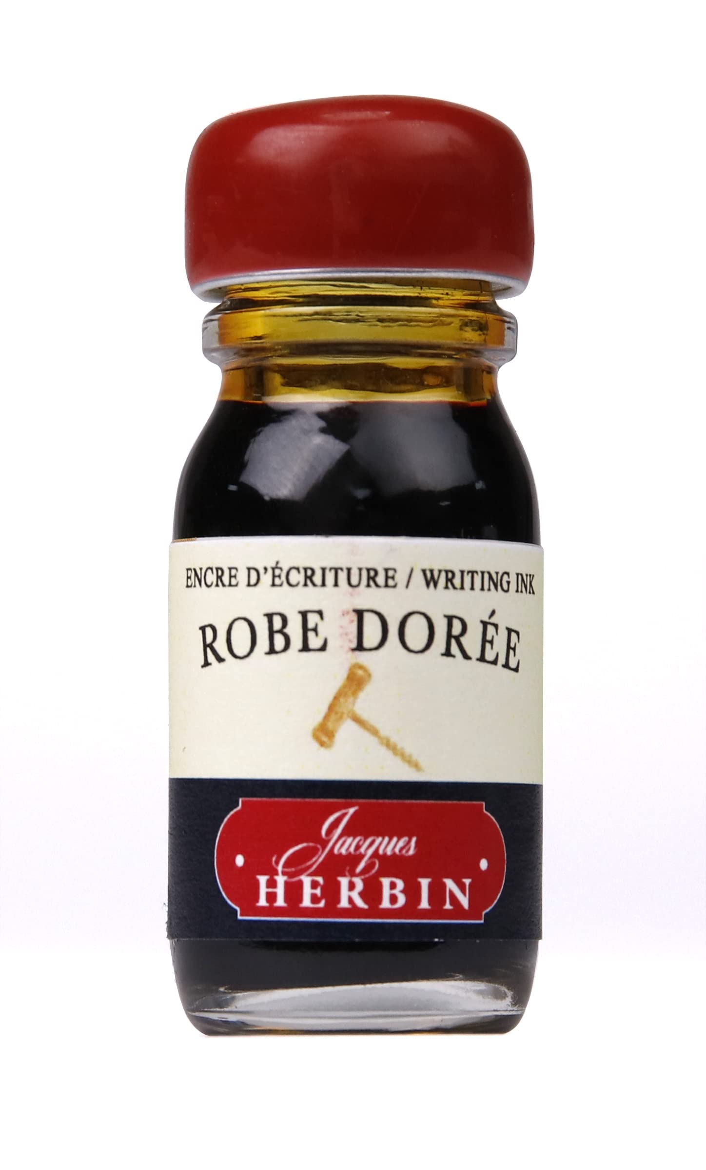 Jacques Herbin 27400T - Un coffret de 5 flacons d'encre 10 ml "Cuvée Jacques Herbin". Pour stylo-plumes et stylos roller. Fabriqué en France