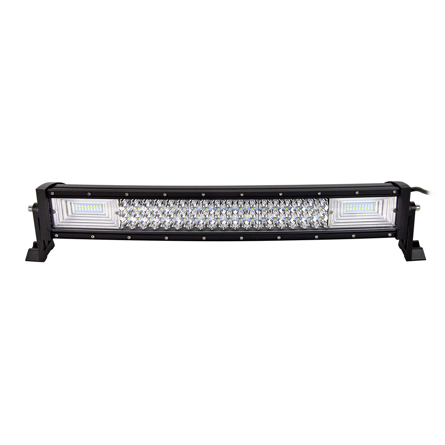 PICAA Barra Led 22 pulgadas 54 CM 270W Curva Barra de luz LED 12V 24V 6000K Barra de luces LED auxiliar LED Foco reflector Barra de luz de trabajo LED para SUV Offroad ATV UTV Tractor 4x4 Coche