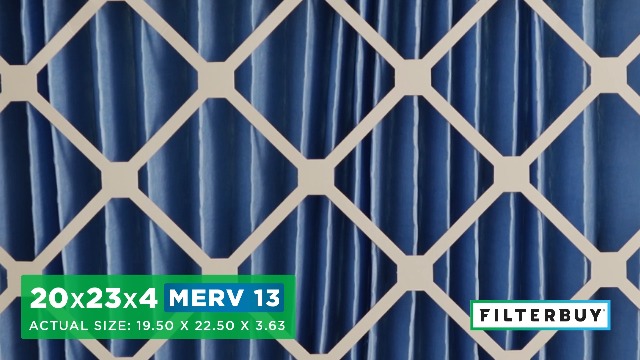 Image of Filterbuy 20x23x4 Air Filter MERV 13 Smoke & Allergy Defense (4-Pack)