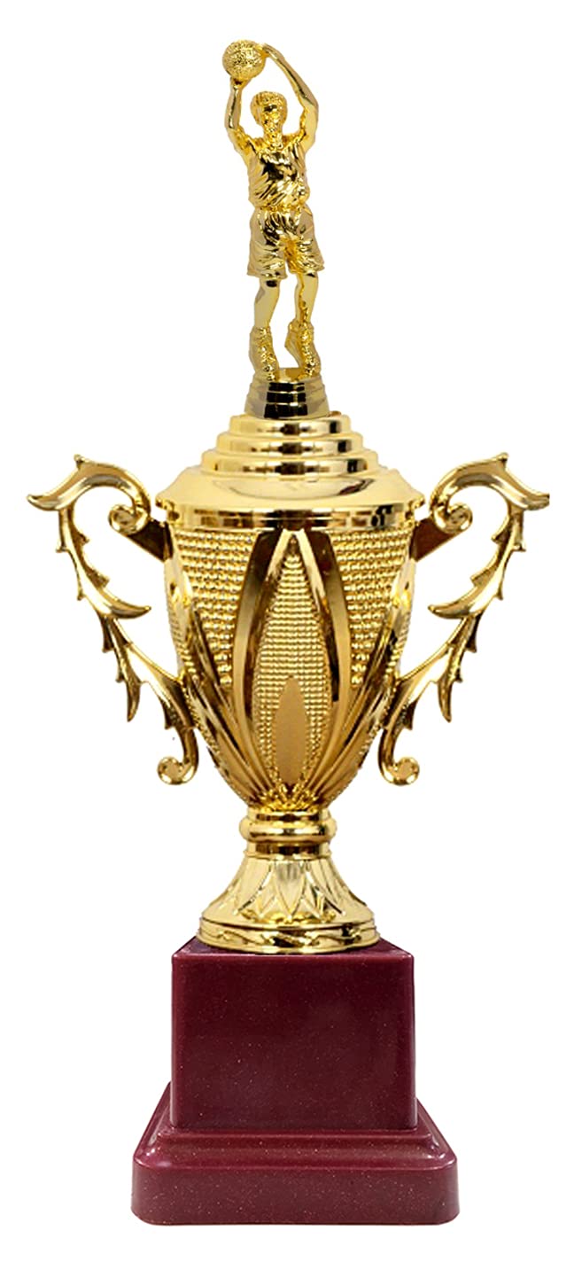 Be Win Winner Golden & Fiber Basketball On Cup Trophy for Basketball, Tornament Basketball, Basketball Events & Functions (B09GVLJ4H9) Amazon Price History, Amazon Price Tracker