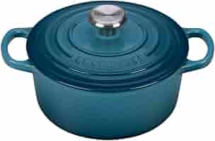 ルクルーゼ ココット・ロンド 22cm カリビアンブルー ホーロー鍋