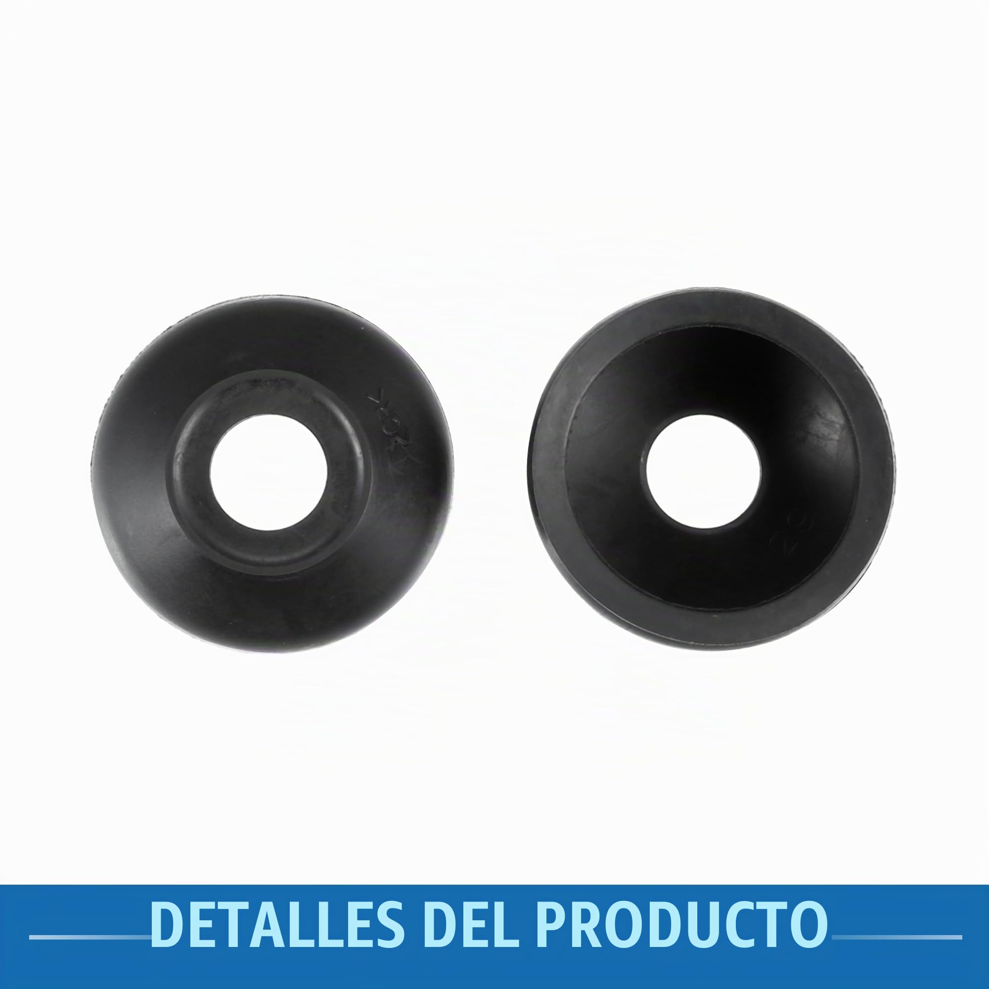 A ABSOPRO Bota De Articulación De Bola Negra 6 Piezas Para Coche Goma | Material: Goma, Color: Negro, Tamaños: 11Mm, 21Mm, 35Mm, 27Mm, Uso: Universal Para Coche, Reemplazo Directo