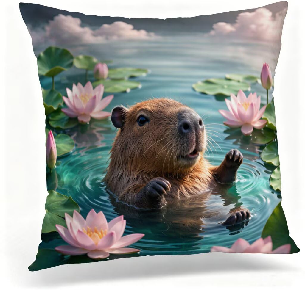 Coussin de canapé 60 x 60 cm bleu lac pour décorer votre terrasse et chambre en été
